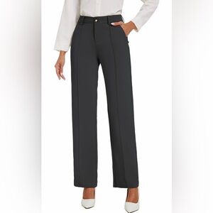 Womens Dress Pants Stretchy Business Casual Work Pants Straight Leg Slacks (NWT)